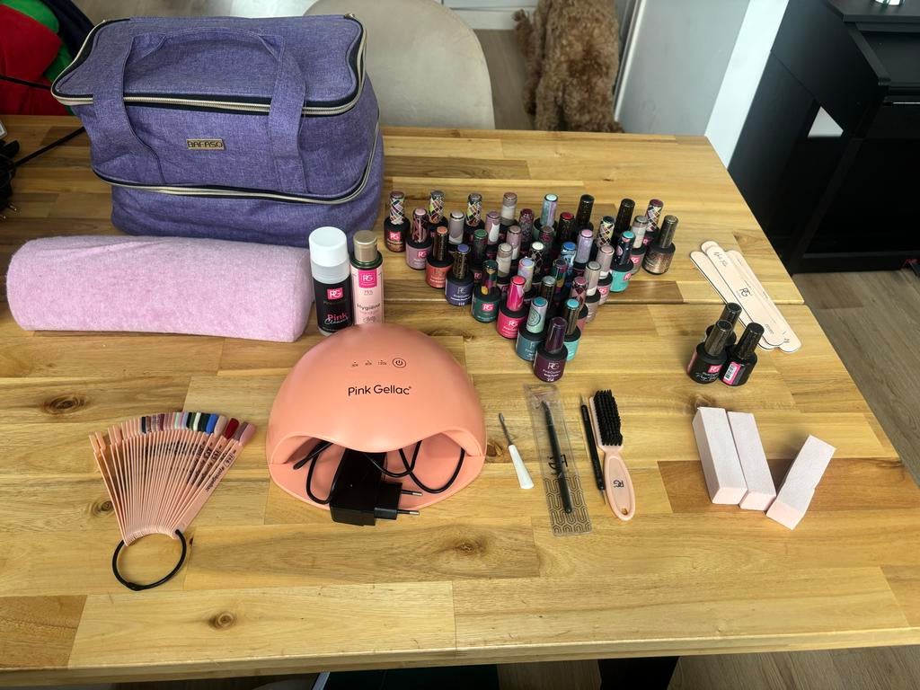 Complete set (pink)gellak, Ophalen, Gebruikt, Overige kleuren, Handen en Nagels