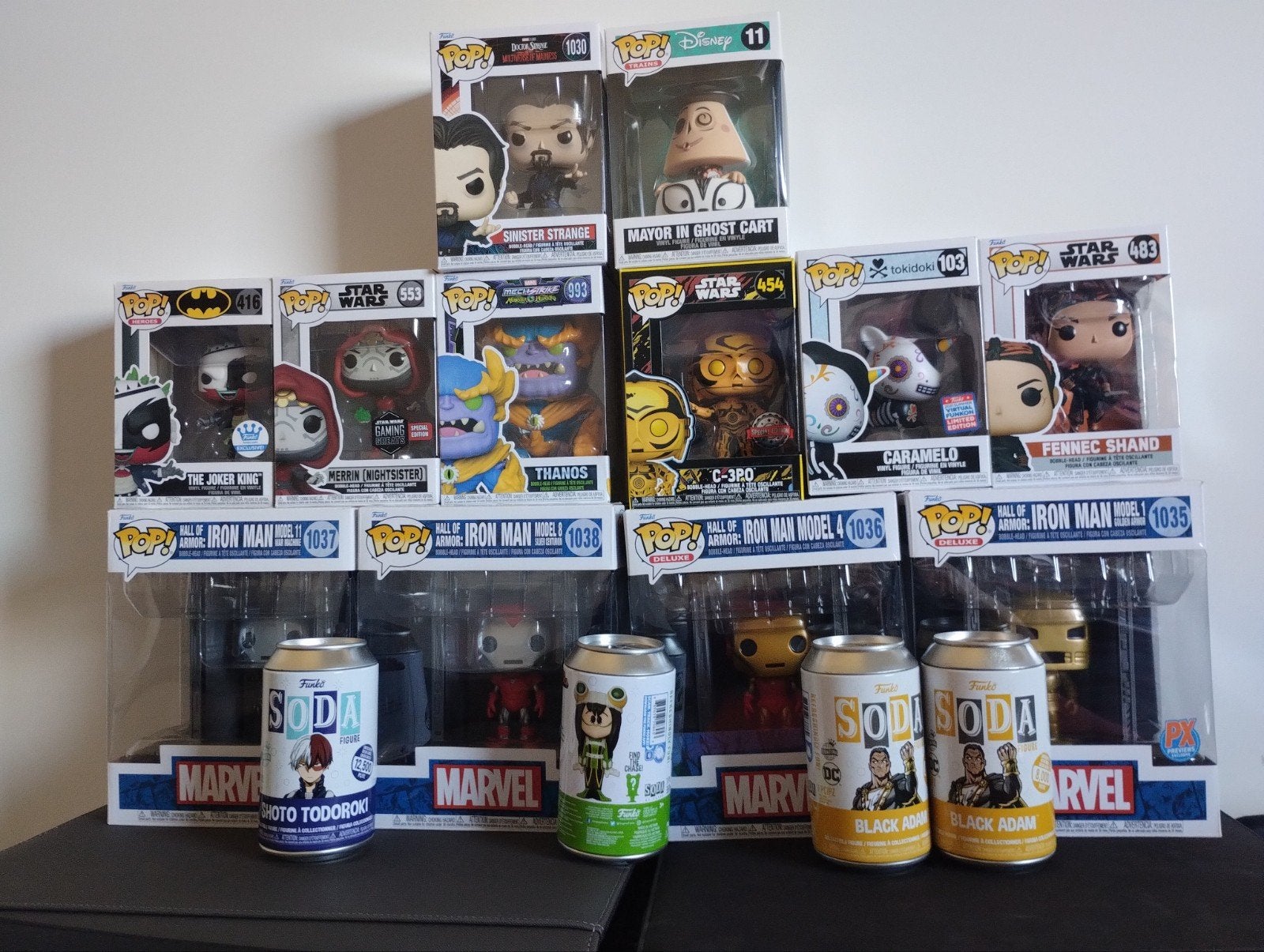 Grote collectie Funko Pop! en Funko Soda figuren, Ophalen, Zo goed als nieuw