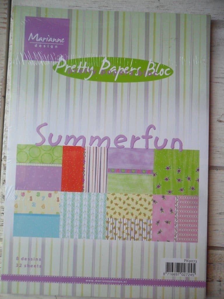 Pretty Paper Bloc Summerfun ( 2 keer op voorraad), Verzenden, Nieuw, Overige thema's, Overige typen