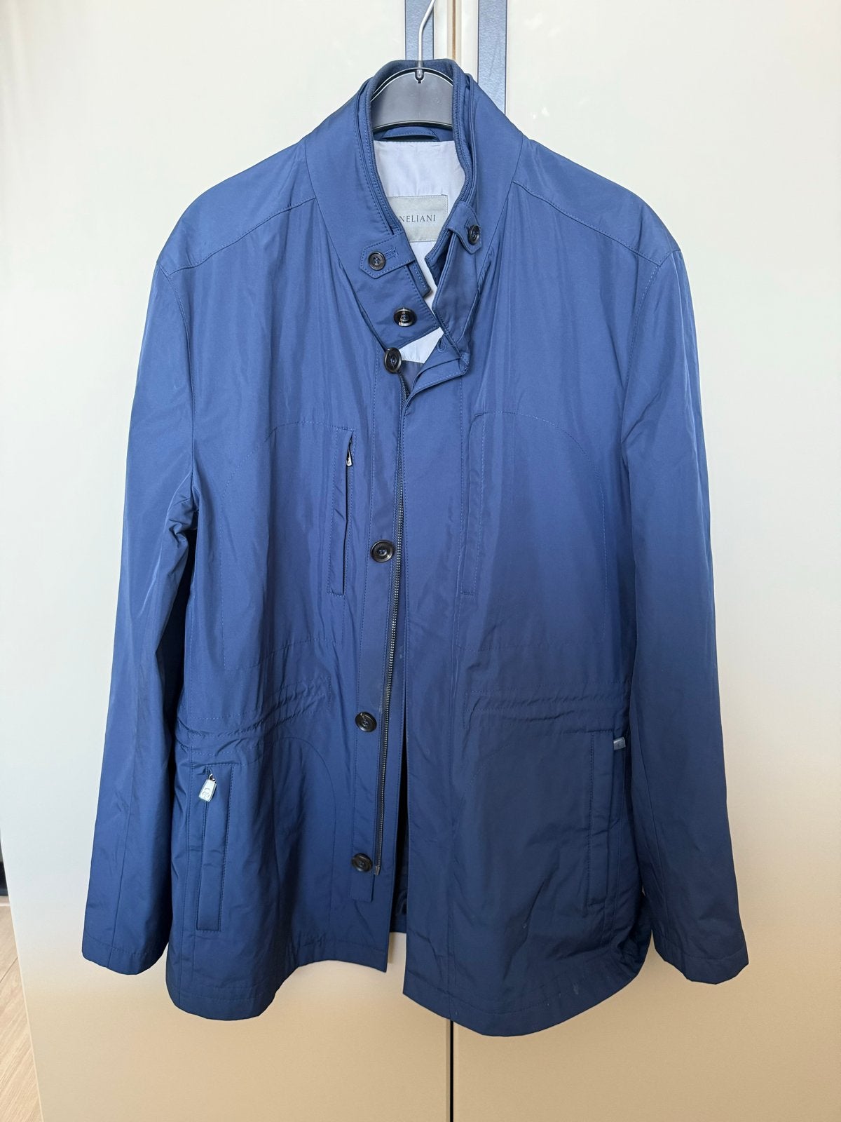 Corneliani herenjas - Blauw - Maat 50 (M), Kleding | Heren, Ophalen of Verzenden, Zo goed als nieuw, Maat 48/50 (M), Blauw