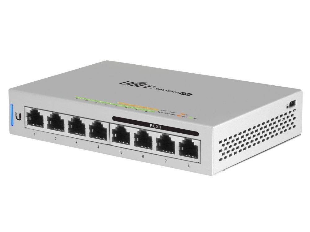 📶 Ubiquiti UniFi US 8 60W PoE switch, Computers en Software, Netwerk switches, Zo goed als nieuw, Ophalen of Verzenden