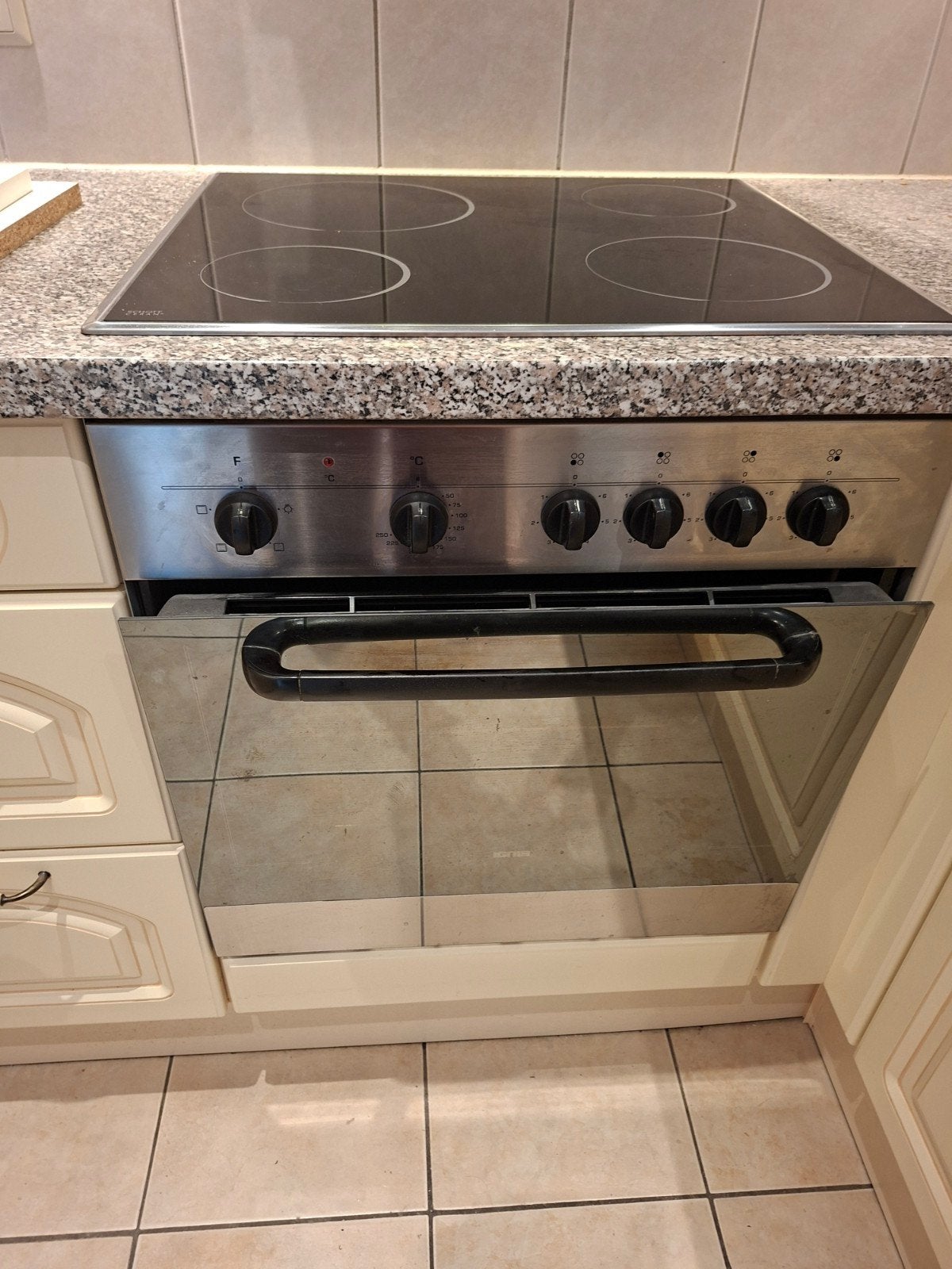 Ignis inbouw oven met keramische kookplaat, Witgoed en Apparatuur, Ophalen, Gebruikt, Keramisch, 4 kookzones