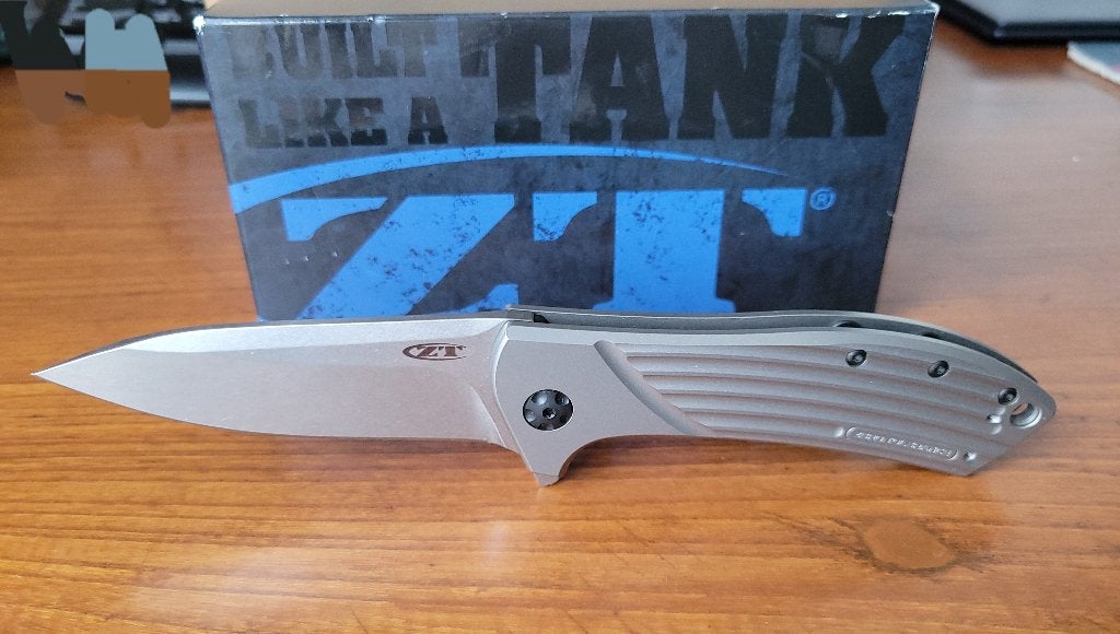 Zero Tolerance ZT-0801 Titanium/Elmax zakmes, Ophalen of Verzenden, Zo goed als nieuw