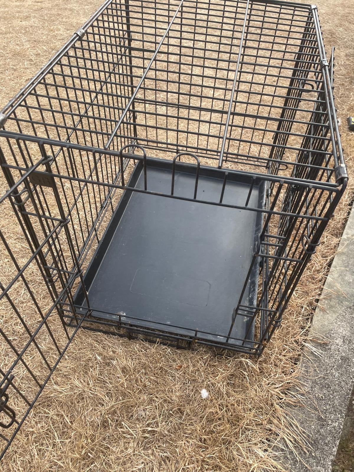 Foldable dog crate / bench – 60 x 42 x 50 cm, black, Ophalen, Hondenkennel, Gebruikt, Minder dan 65 cm