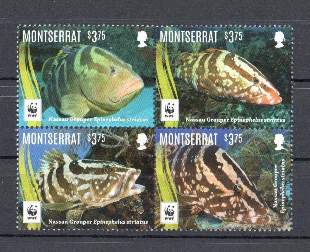 WWF set postzegels van de Nassautandbaars, Ophalen of Verzenden, Postfris, Dier of Natuur