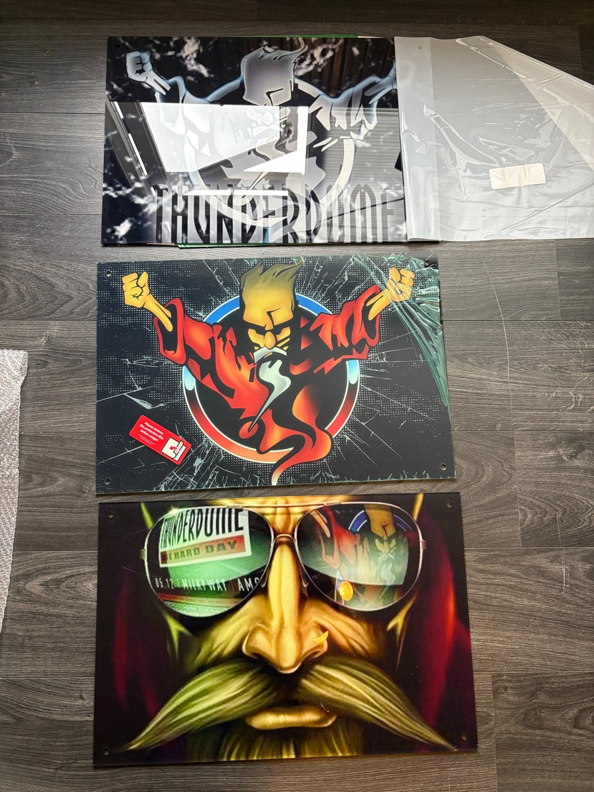 3x Thunderdome Plexiglas Decoratie Platen - Nieuw, Ophalen of Verzenden, Nieuw, Meerkleurig, Kunststof