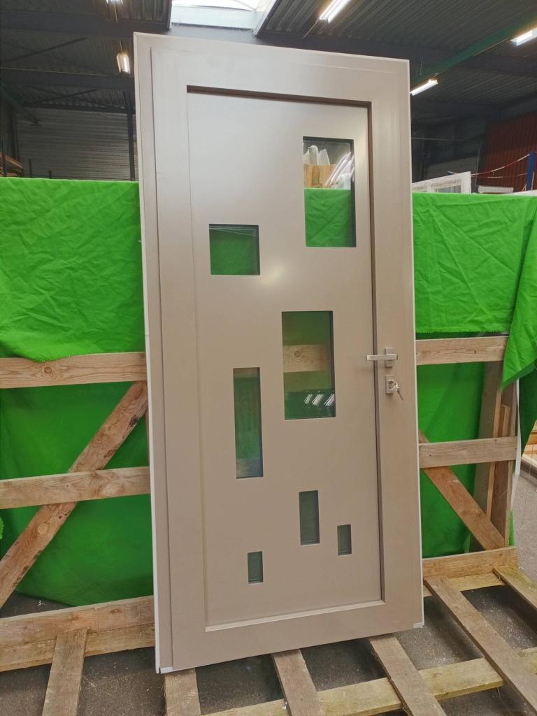 Aluminium Voordeur volpaneel  b99 x h215 cm -2215-, Doe-het-zelf en Verbouw, Niet ingevuld, 80 tot 100 cm, 215 cm of meer, Niet ingevuld