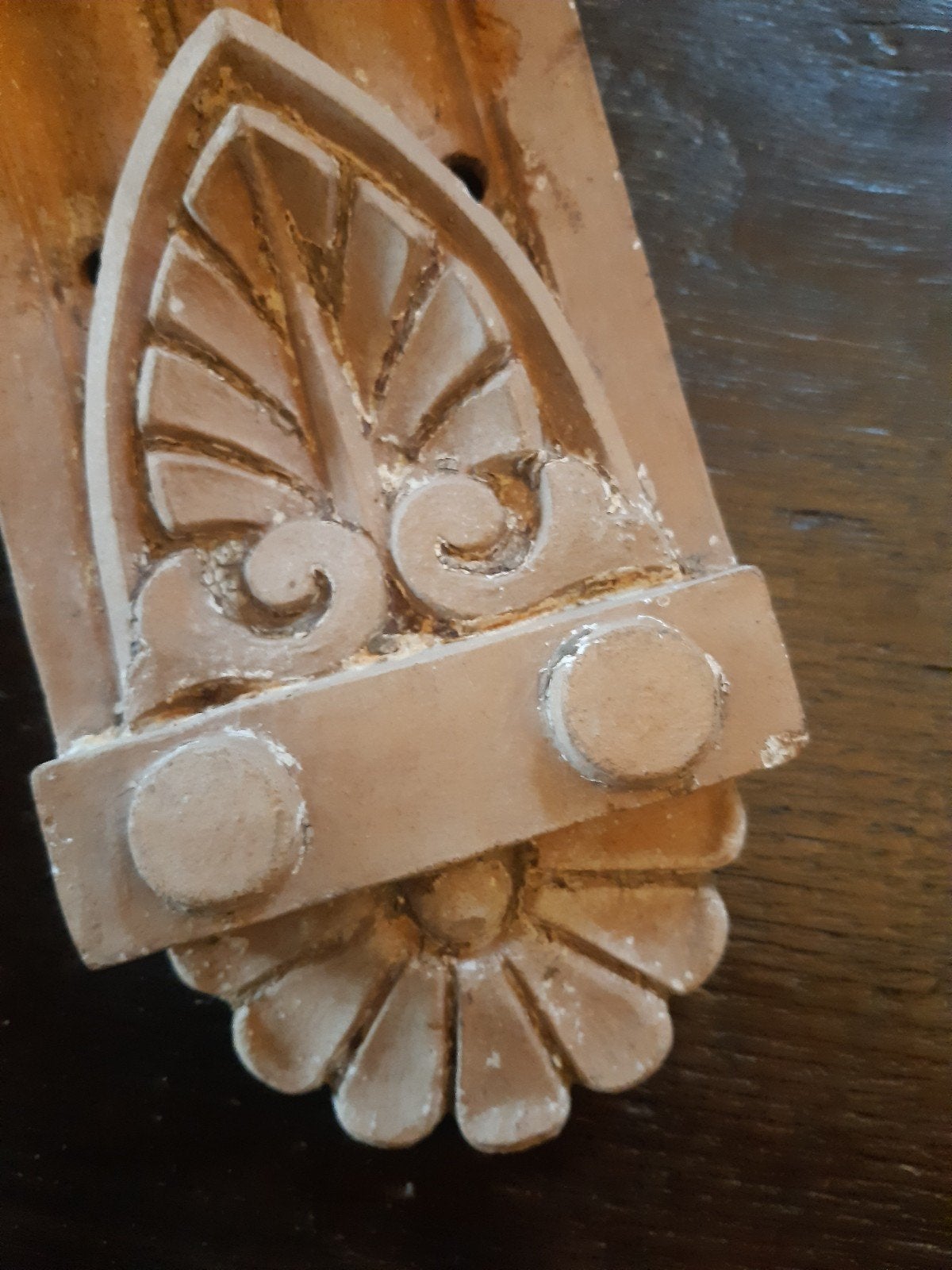 antieke aardewerk console in orginele kleur, Ophalen of Verzenden