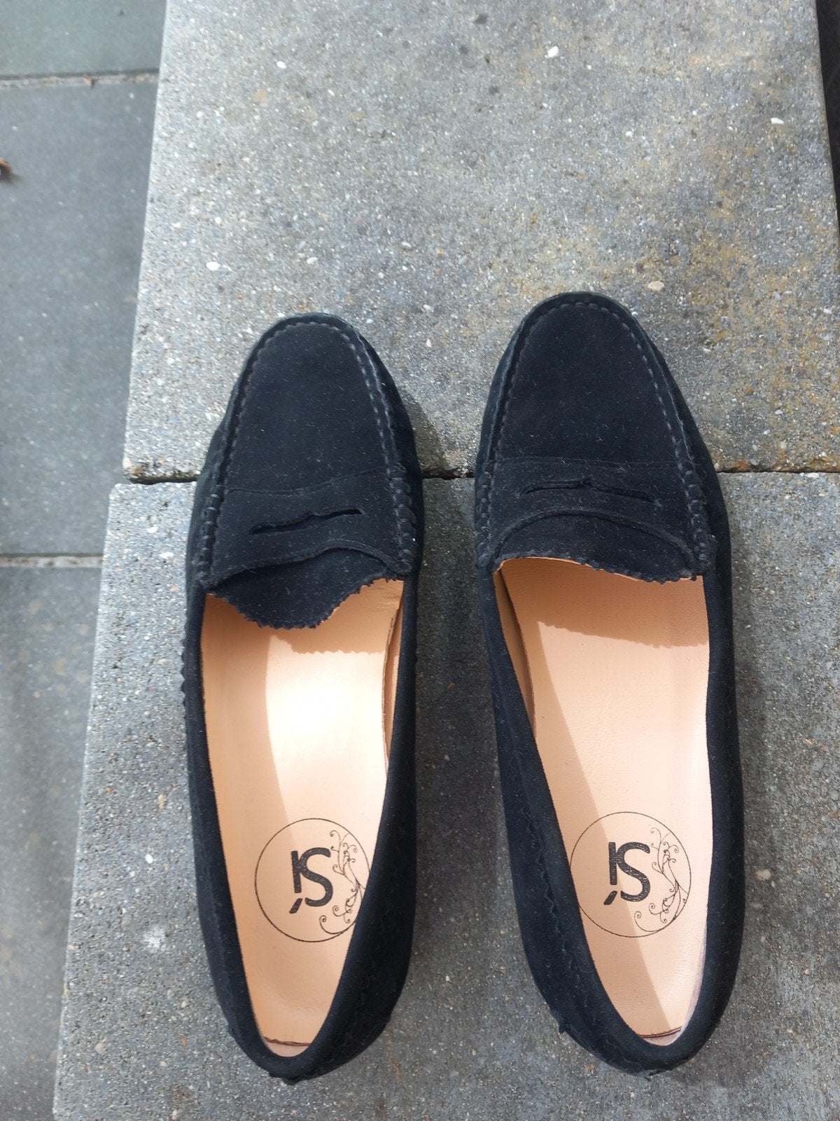 Si loafers suède mast 39, Ophalen, Zo goed als nieuw, Instappers