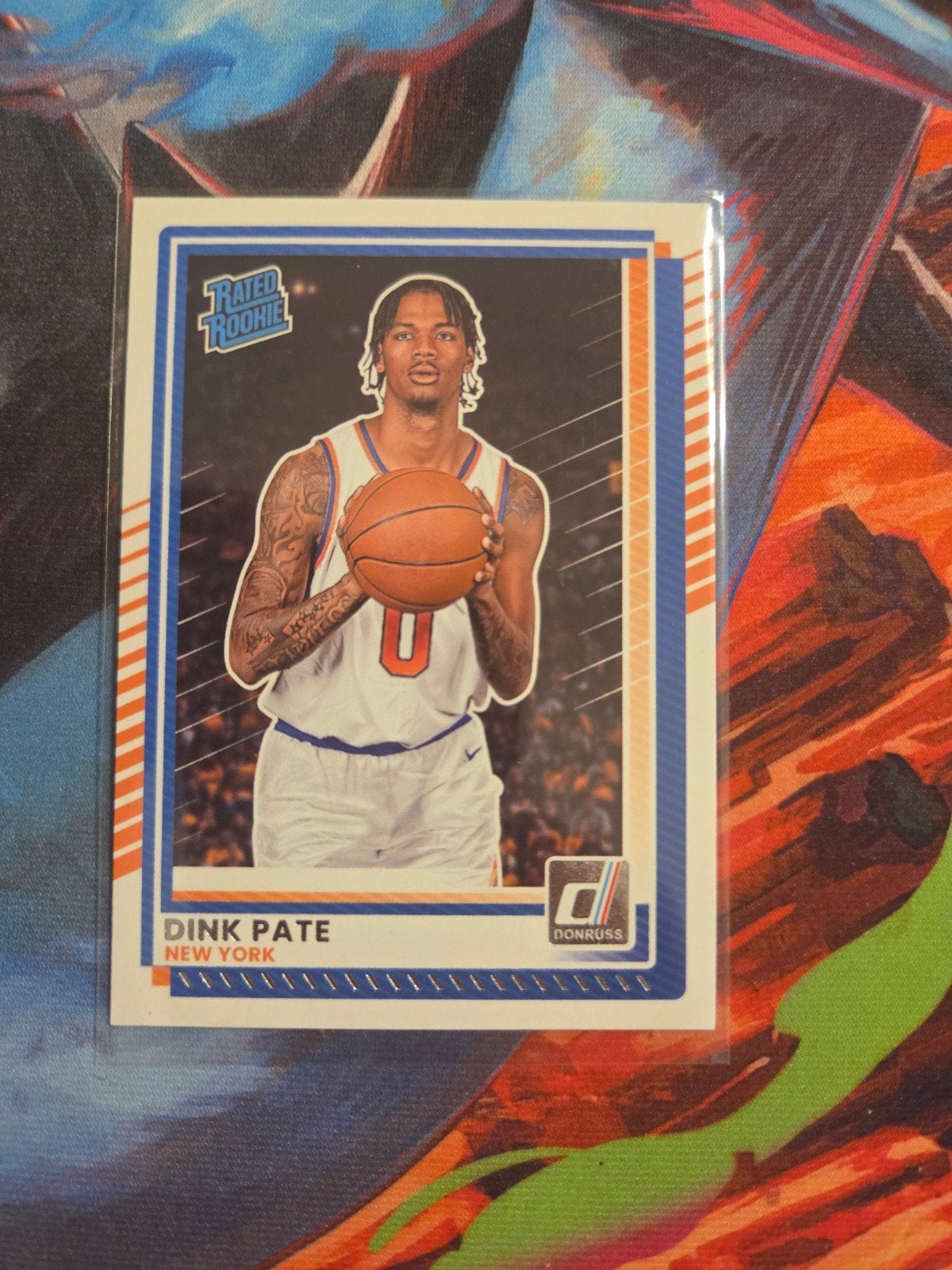Panini Donruss Dink Pate Rookie Basketbalkaart New York, Ophalen of Verzenden, Zo goed als nieuw, Overige sporten, Spelerskaart
