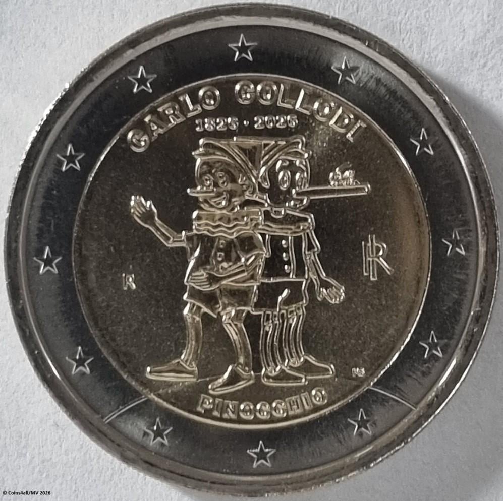 Italië bijzondere 2 euromunten UNC 2004 - 2026, Postzegels en Munten, Ophalen of Verzenden, Italië, 2 euro, Losse munt