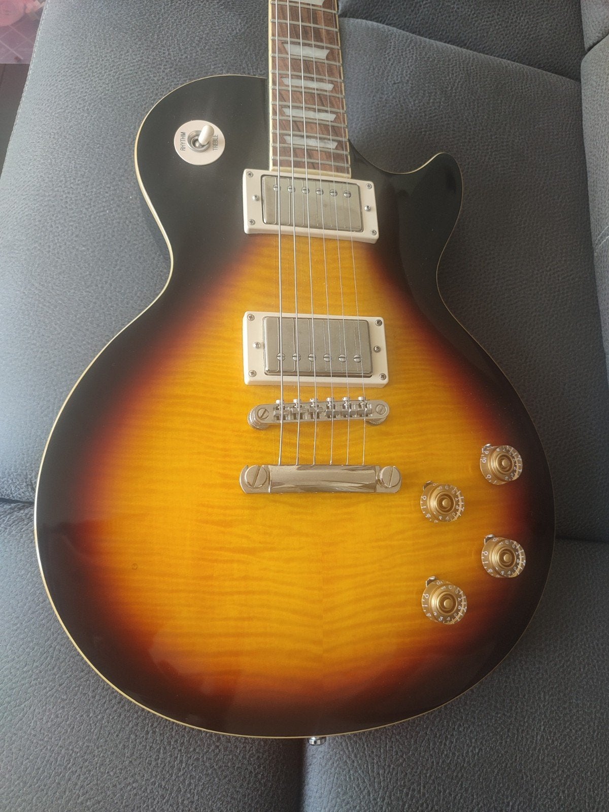 Epiphone Les Paul 1960 Tribute Plus - Zo goed als nieuw, Muziek en Instrumenten, Ophalen of Verzenden, Zo goed als nieuw, Solid body