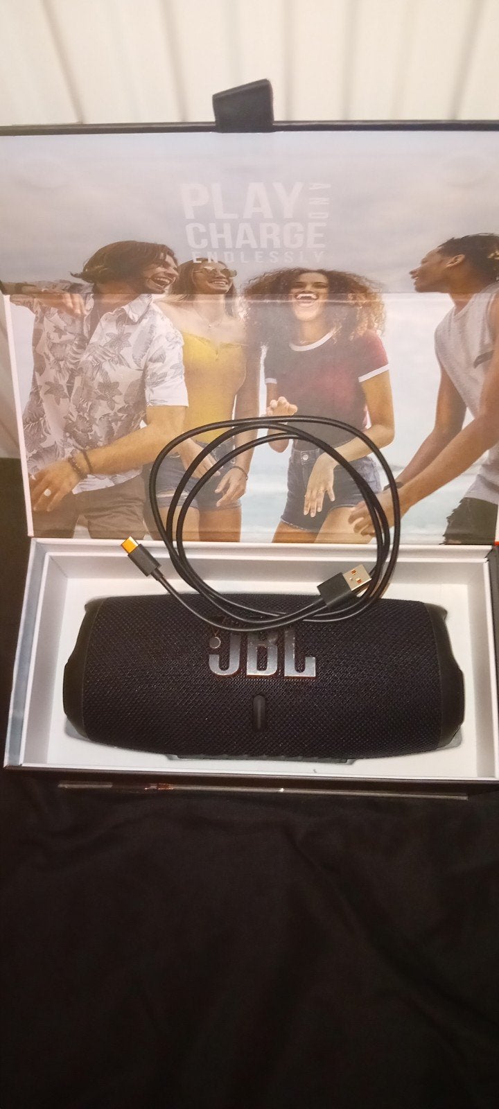 JBL Charge 5 Draagbare Bluetooth Speaker - Zwart, Audio, Tv en Foto, JBL, Ophalen of Verzenden, Zo goed als nieuw, Minder dan 60 watt