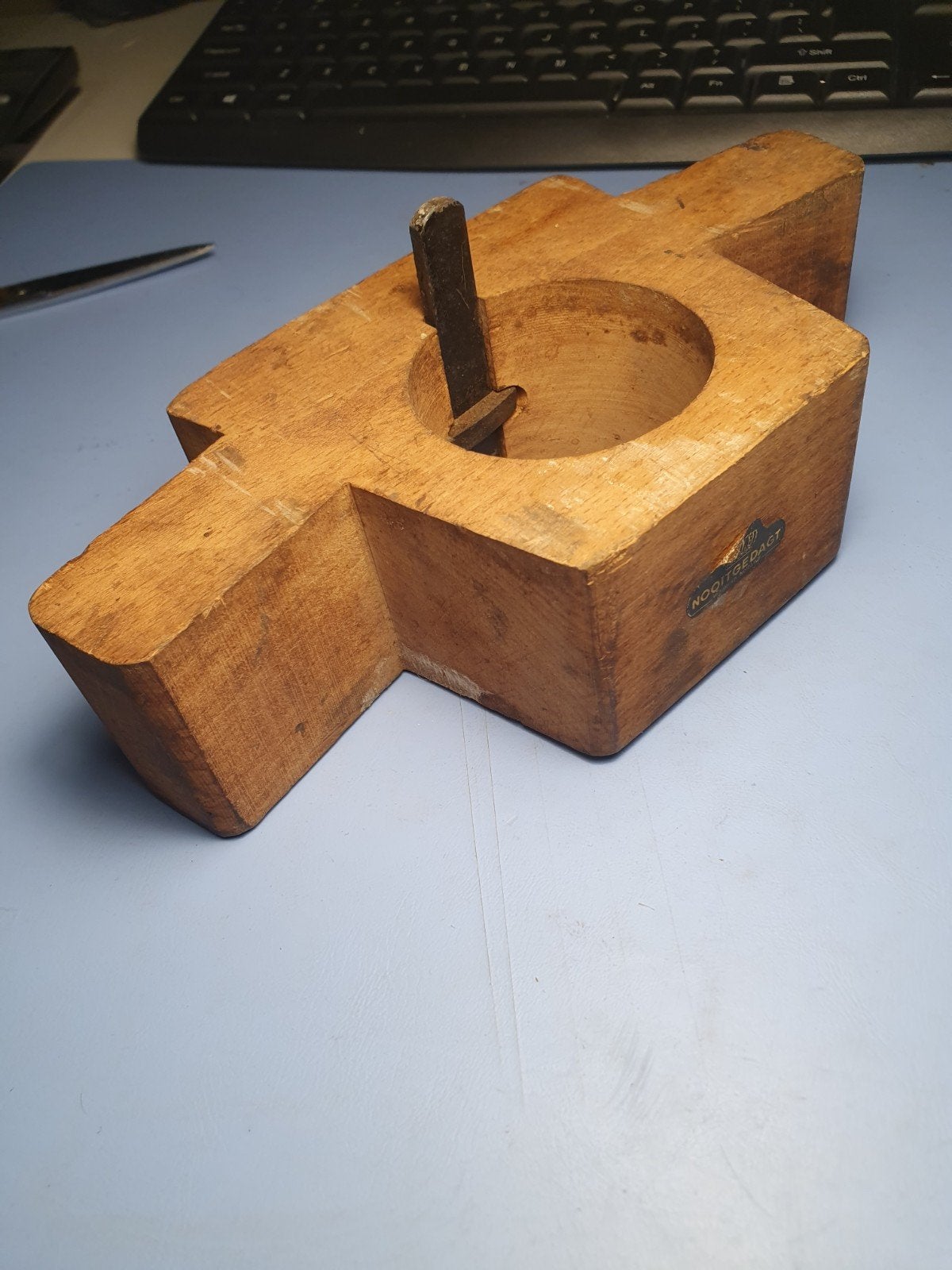 Vintage Nooitgedagt Houten Schaafrasp - Made in Holland, Ophalen of Verzenden