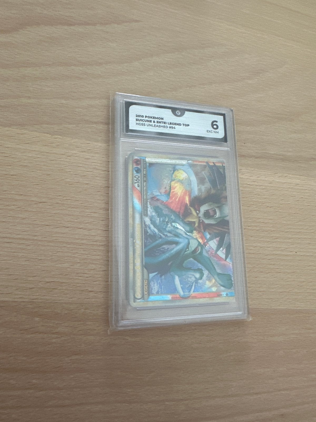 2010 Pokemon Suicune & Entei LEGEND Top Graded 6, Ophalen of Verzenden, Gebruikt, Losse kaart