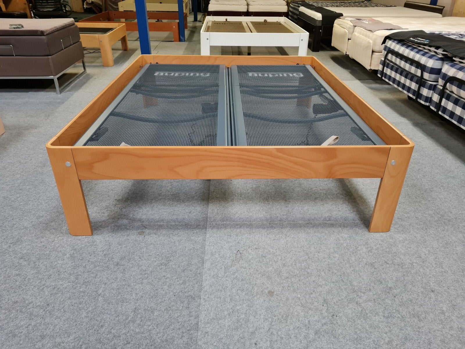 VOL ELEKTRISCHE AUPING AURONDE 180-200 / 48CM OF 34,5CM HOOG, Huis en Inrichting, Gebruikt, ., Akbedden, Tweepersoons