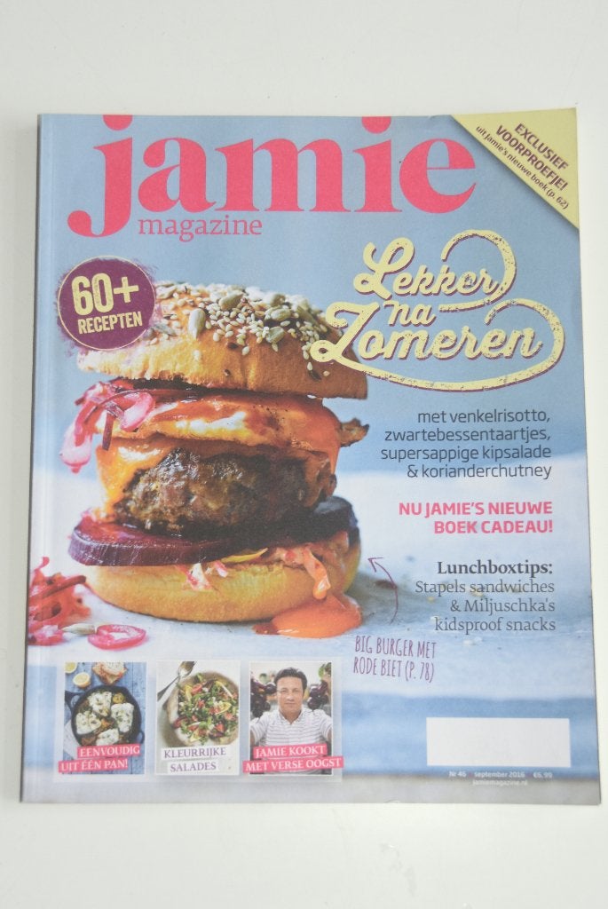 Jamie Magazine Lekker NaZomeren - Jamie Oliver, Boeken, Tijdschriften en Kranten, Verzenden, Zo goed als nieuw