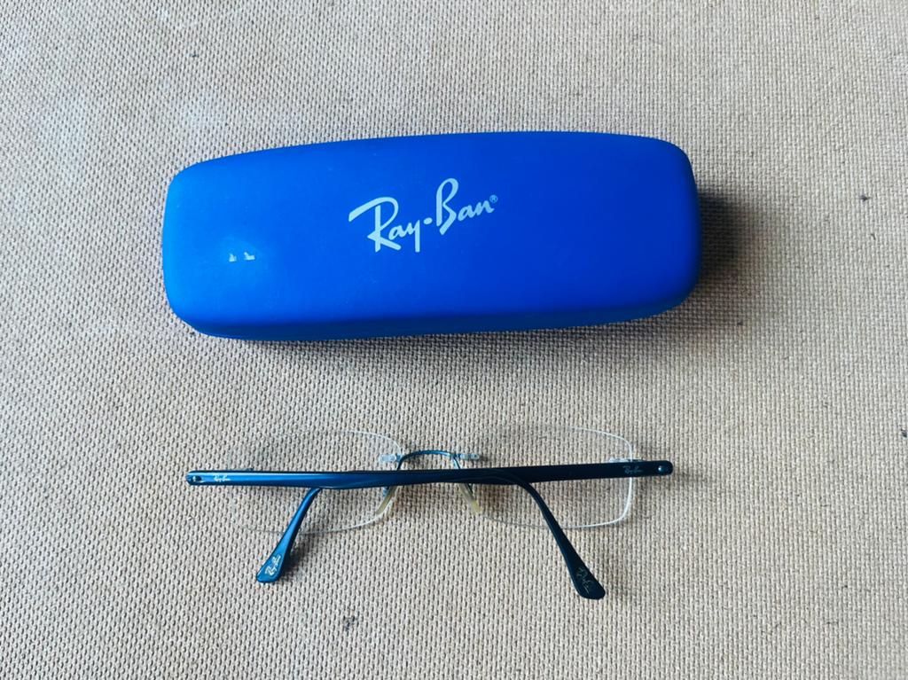 Bril Ray-Ban LightRay RB8694 Titanium, Blauw, Ophalen of Verzenden, Zo goed als nieuw, Ray-Ban