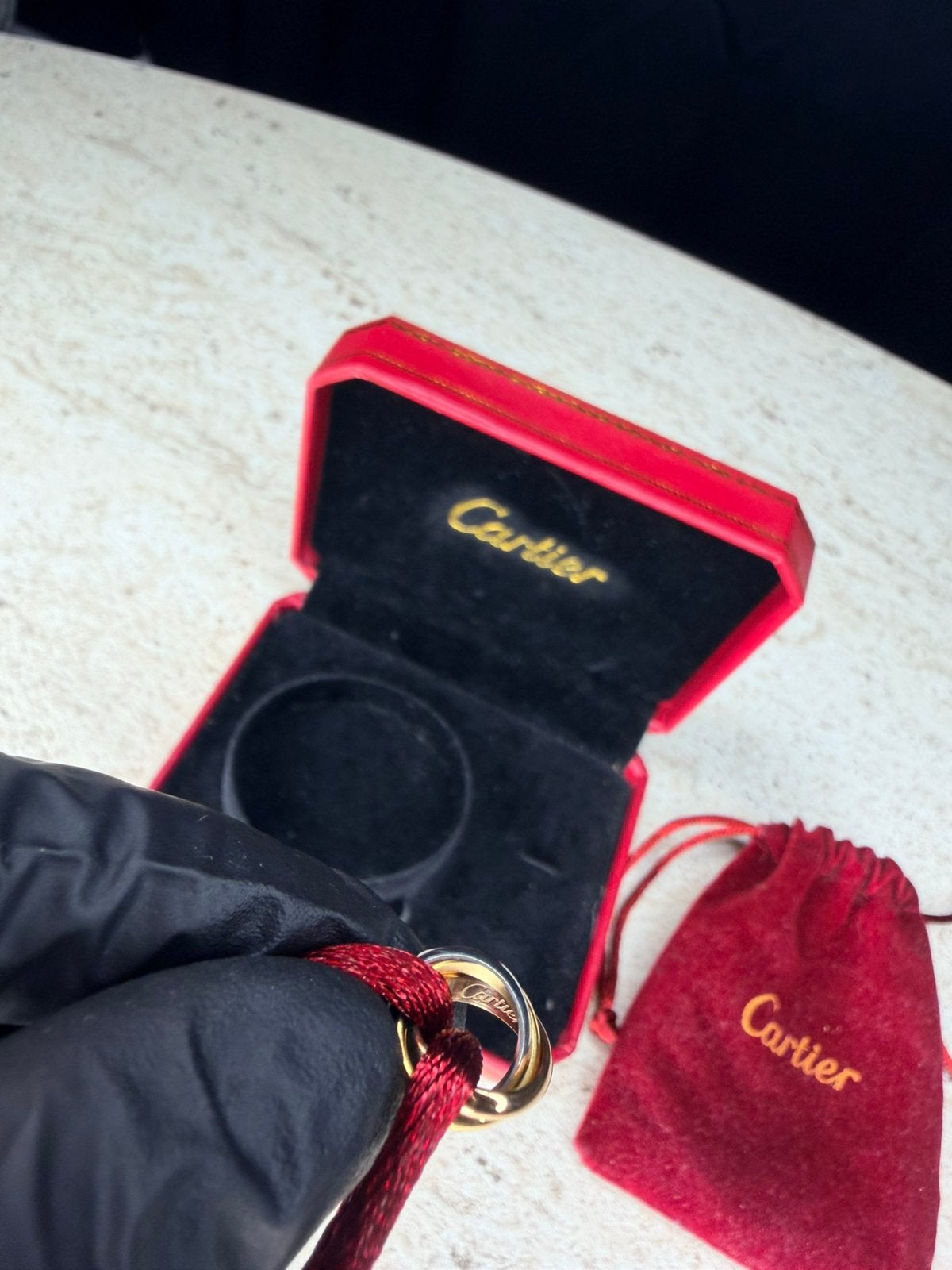 Cartier Trinity Bracelet ‘Armband’ Red/Rood, Ophalen of Verzenden, Zo goed als nieuw, Rood, Goud