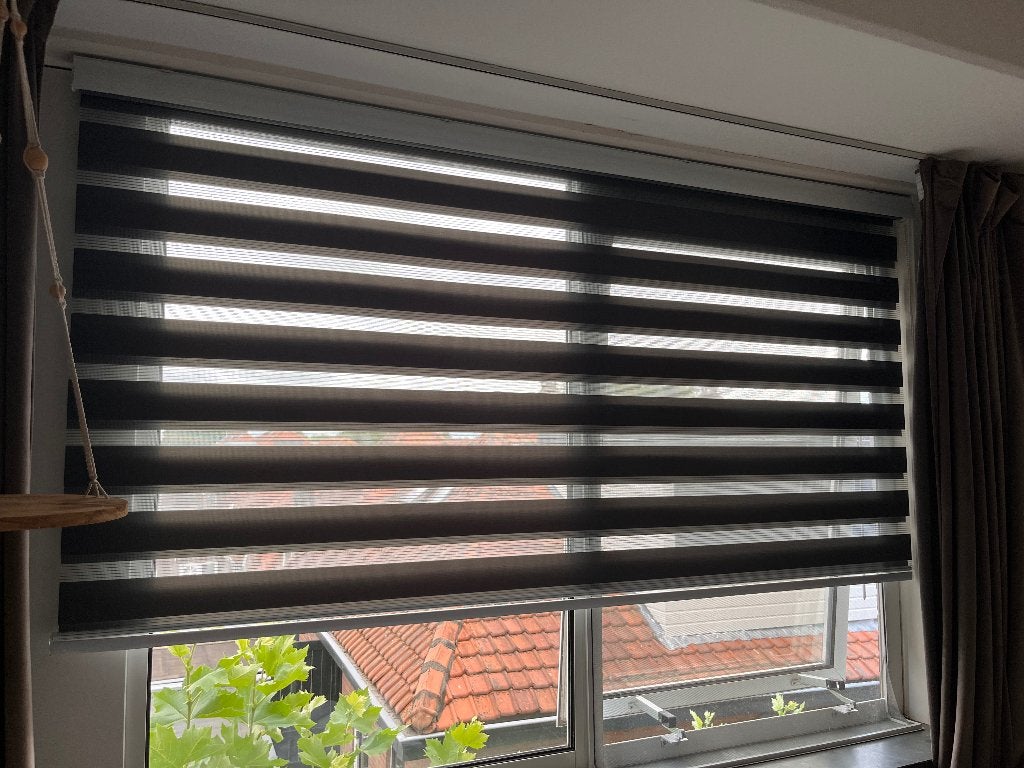 Duo Rolgordijnen 220 cm (2 kleuren), Ophalen, Verduisterend, 220 cm, Zo goed als nieuw