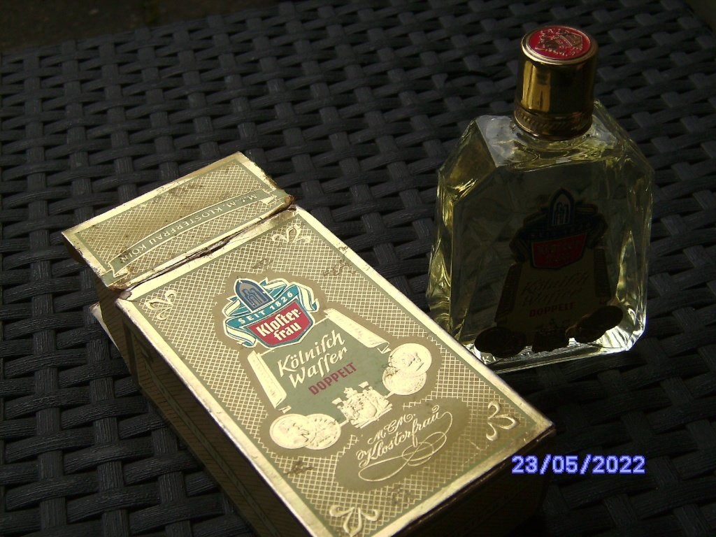 Flesje Kloster Frau Kolnisch Wasser 1939 + verpakking 100cc, Ophalen of Verzenden, Nieuw, Parfumfles, Gevuld