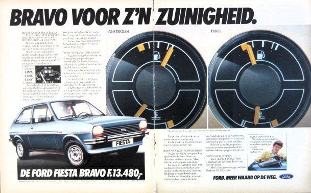 7 vintage advertenties reclames Ford Fiesta autos 1981 auto, Verzamelen, Ophalen of Verzenden, Gebruikt, Auto's
