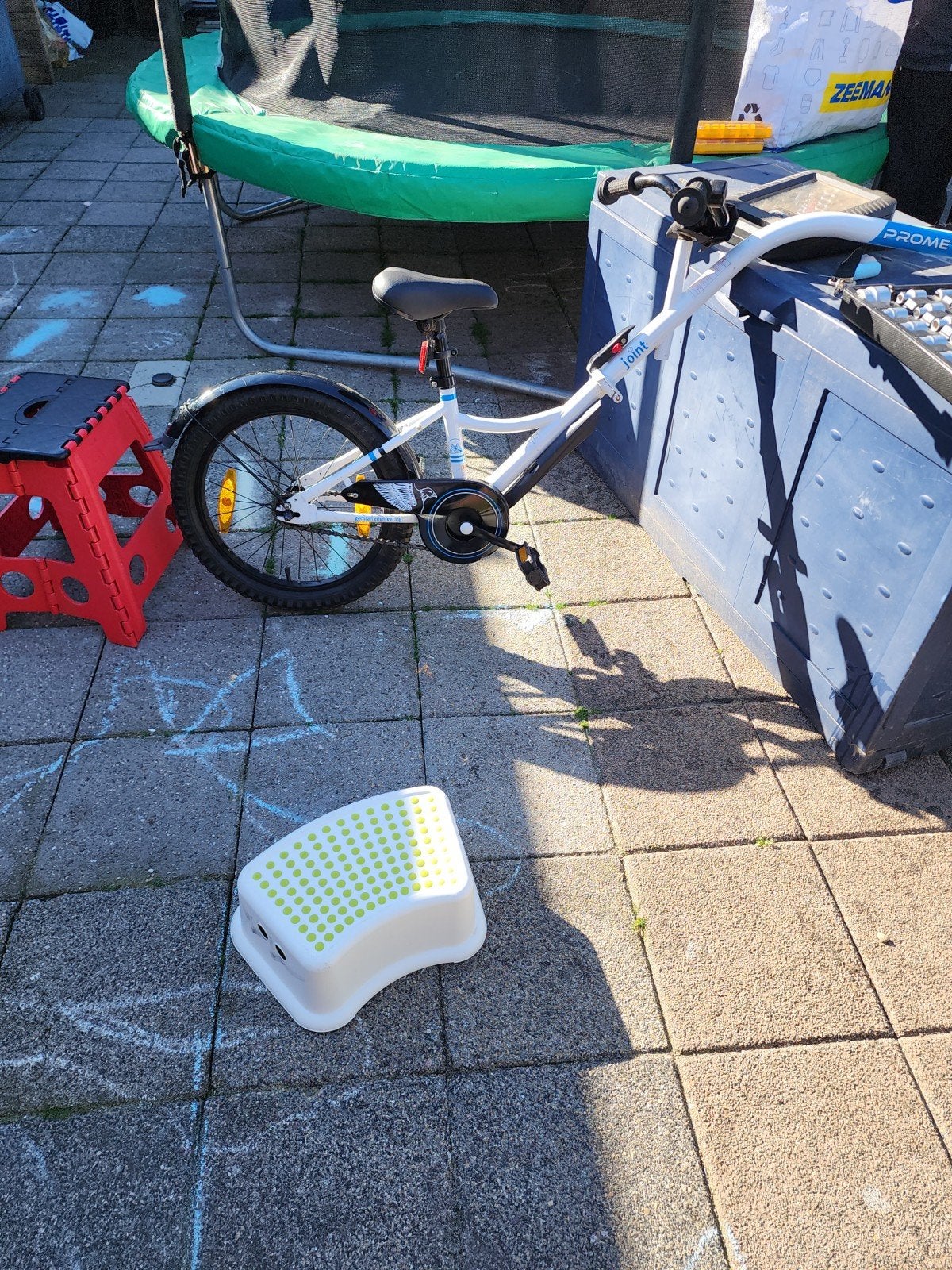 Prometheus kinderfiets 16 inch voor achter de fiets, Ophalen, Terugtraprem, Prometheus, 16 tot 20 inch