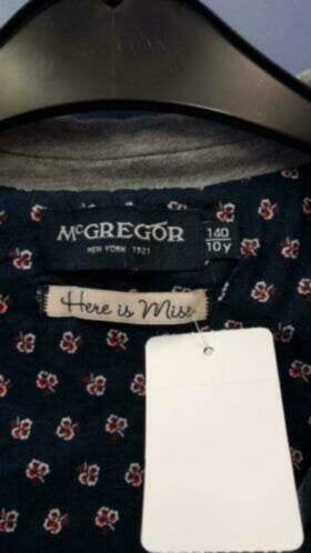 McGregor grijze sweaterstof blazer letters rug 140 29623, Kinderen en Baby's, Kinderkleding | Maat 140, McGregor, Meisje, ., Ophalen of Verzenden