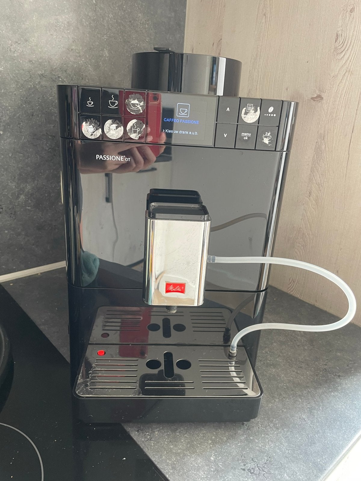 Melitta Caffeo Passione DT volautomatische koffiemachine, Ophalen, Afneembaar waterreservoir, Gebruikt, Koffiemachine