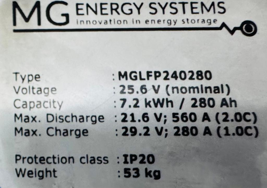 4xVictron MG LFP Batterij 25.6V/280Ah en MPPT, Ophalen, Gebruikt