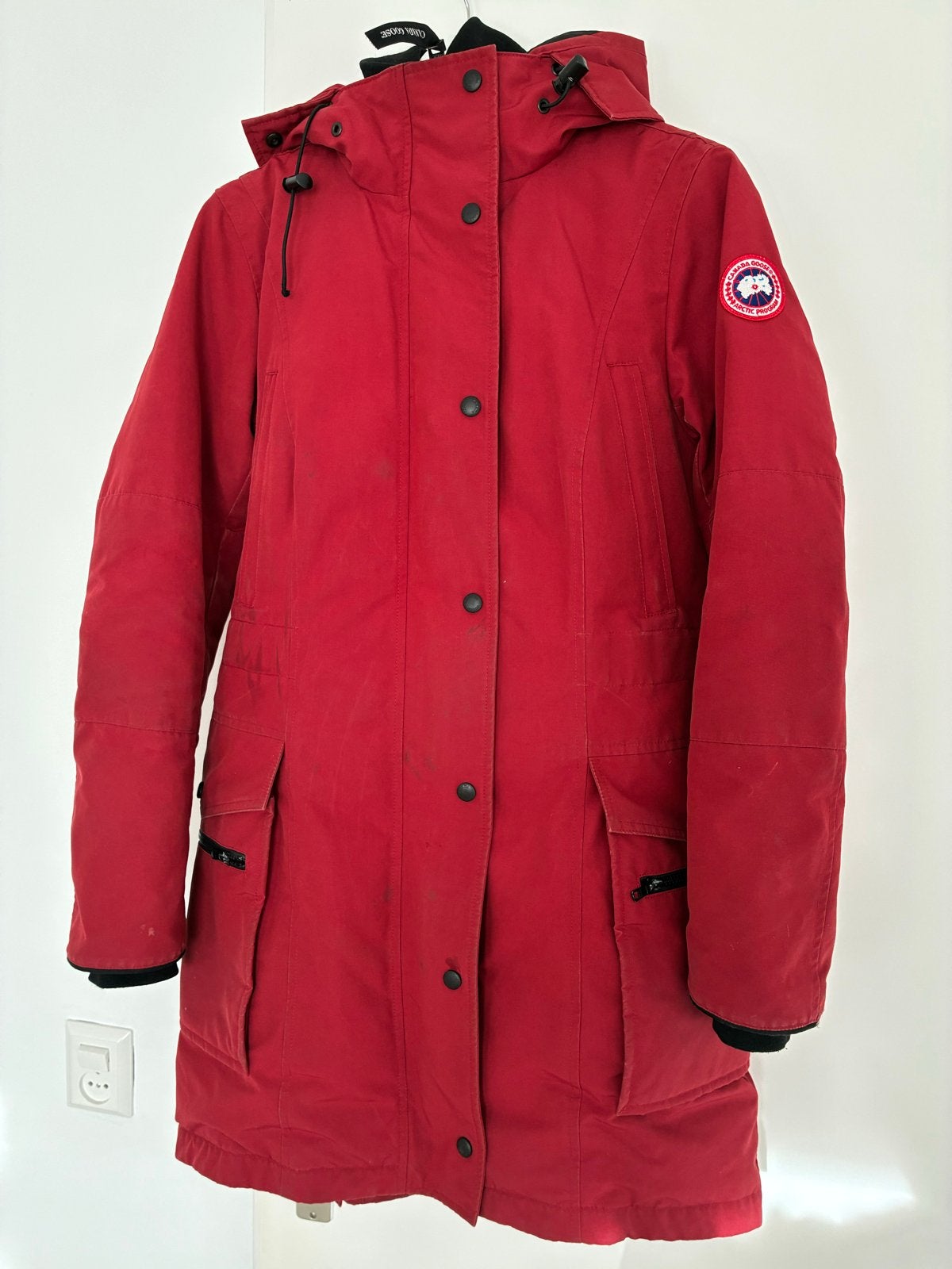 Canada Goose Kinley Parka 3811L dames M – Redwood/Sequoia, Ophalen of Verzenden, Gedragen, Maat 38/40 (M), Rood