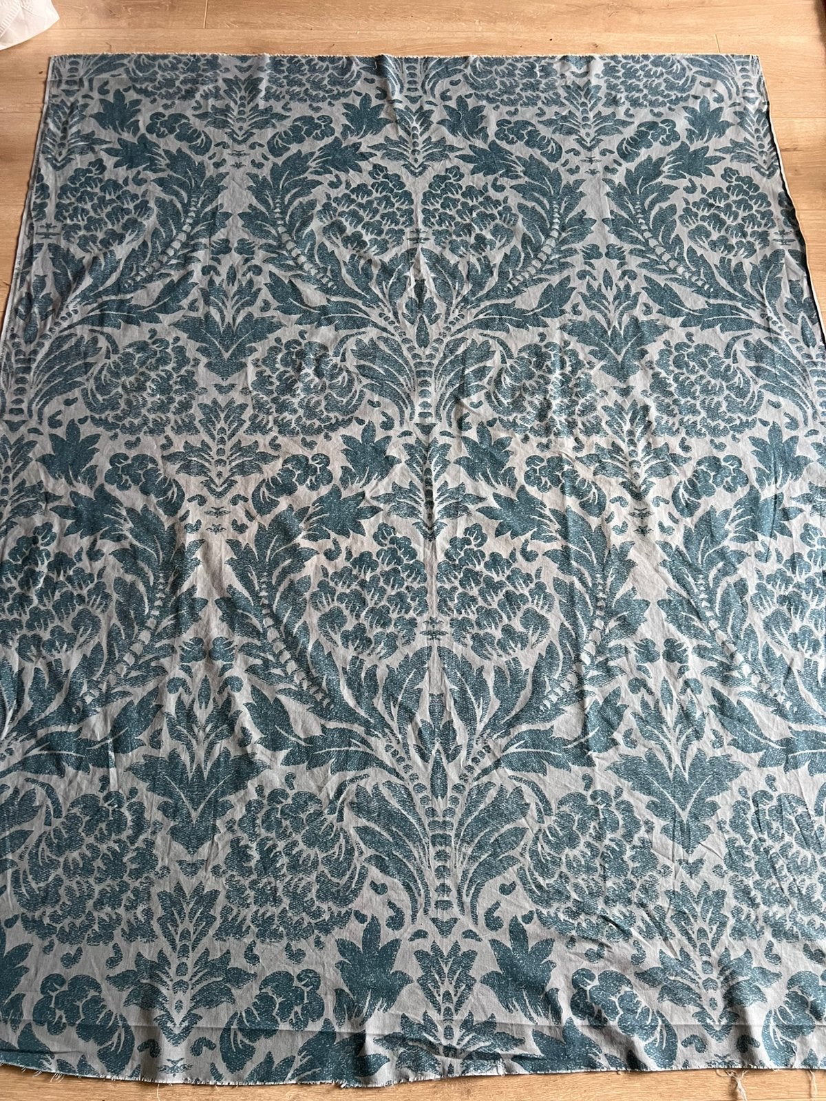 Laura Ashley katoenen vintage stof, Romantisch landelijk, Blauw, Ophalen of Verzenden, Zo goed als nieuw