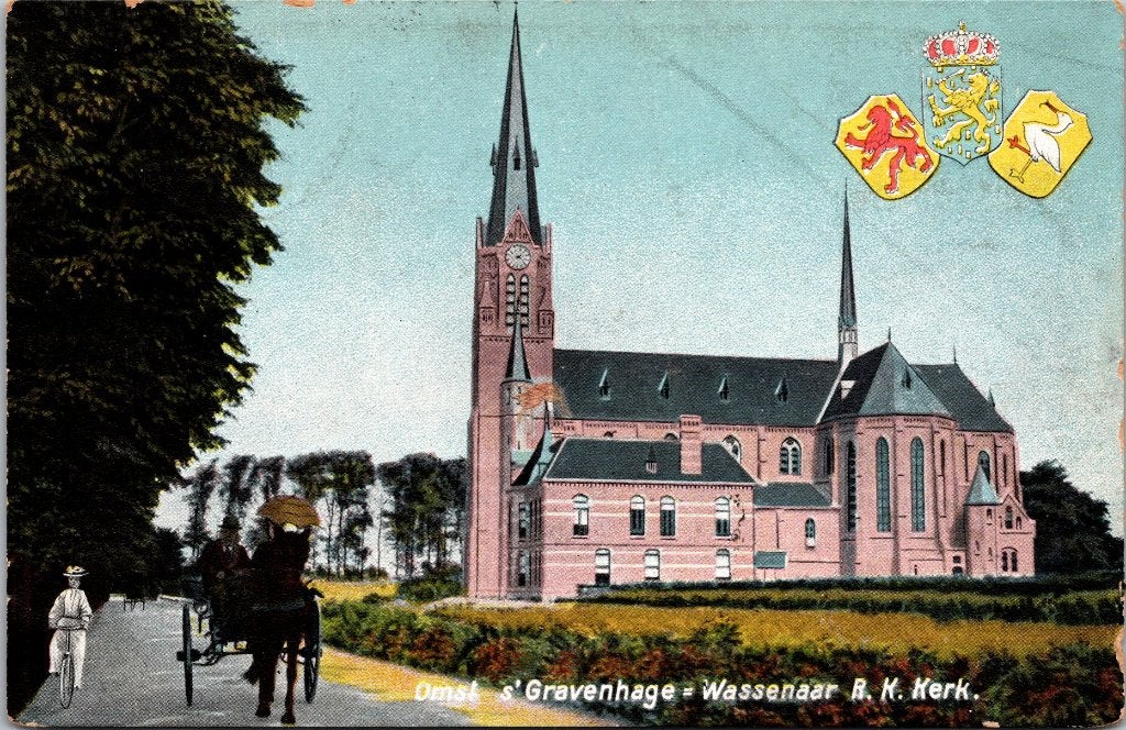 Wassenaar - 11 antieke ansichtkaarten I, Verzenden, 1920 tot 1940, Gelopen, Zuid-Holland
