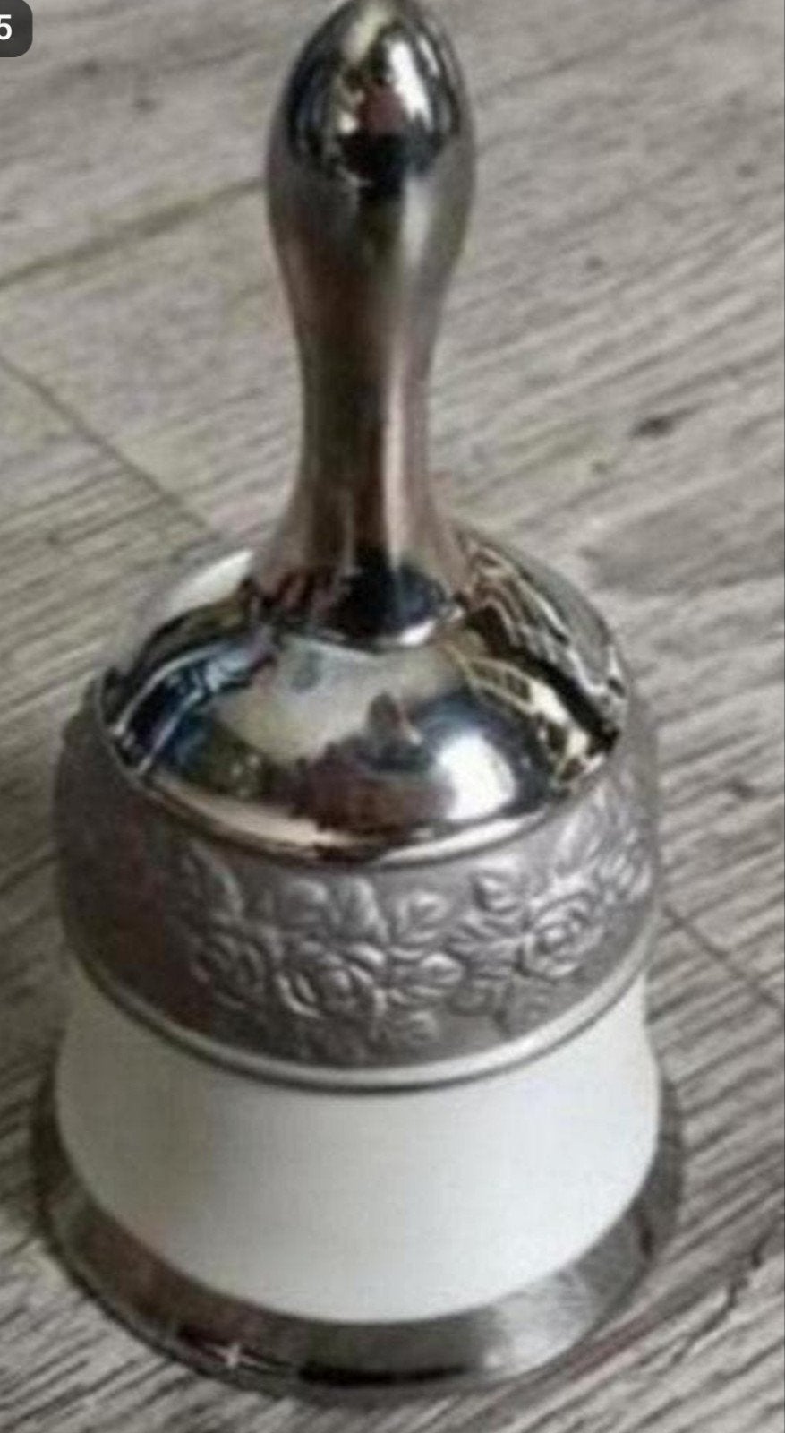 🔔zilverkleurige tafelbel🔔, Verzenden, Zo goed als nieuw