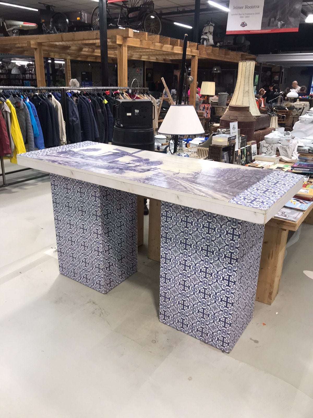 Delfts blauwe houten bar / balie, G, G, Ophalen of Verzenden, Zo goed als nieuw