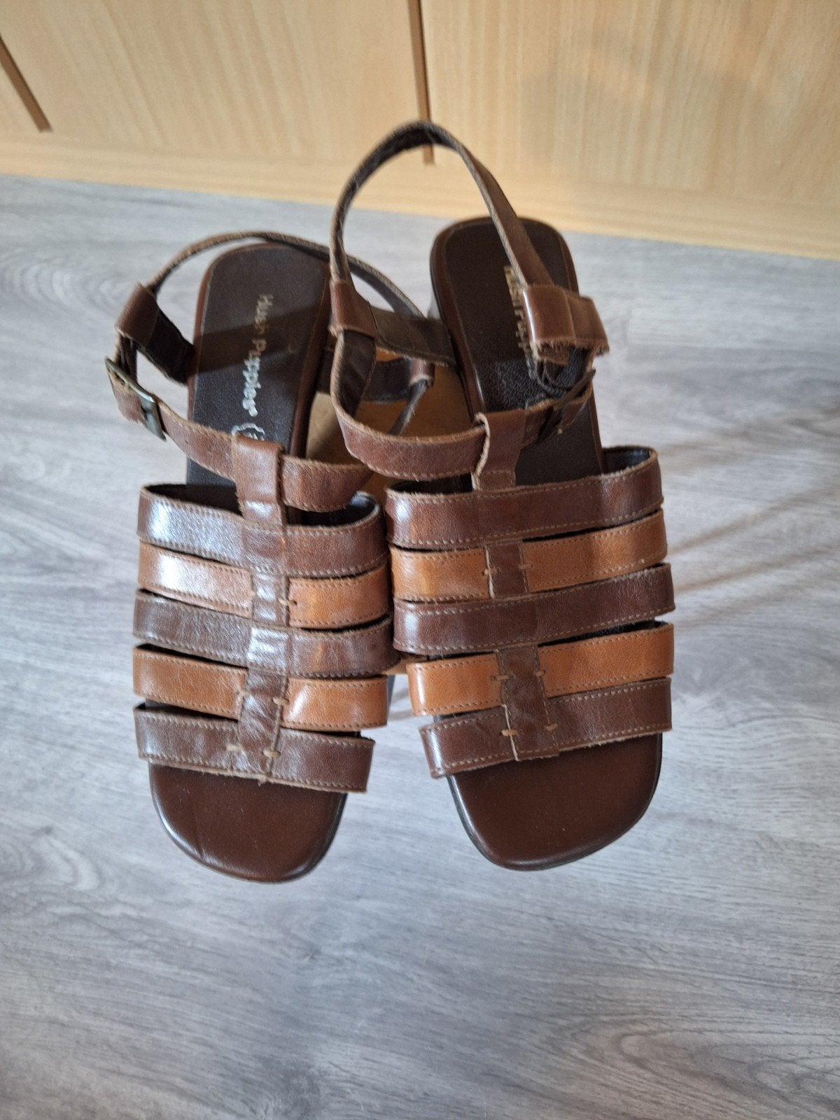 Leren Sandalen., Ophalen of Verzenden