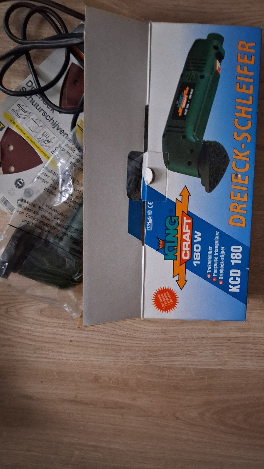 driehoekschuurmachine met schijven, Ophalen