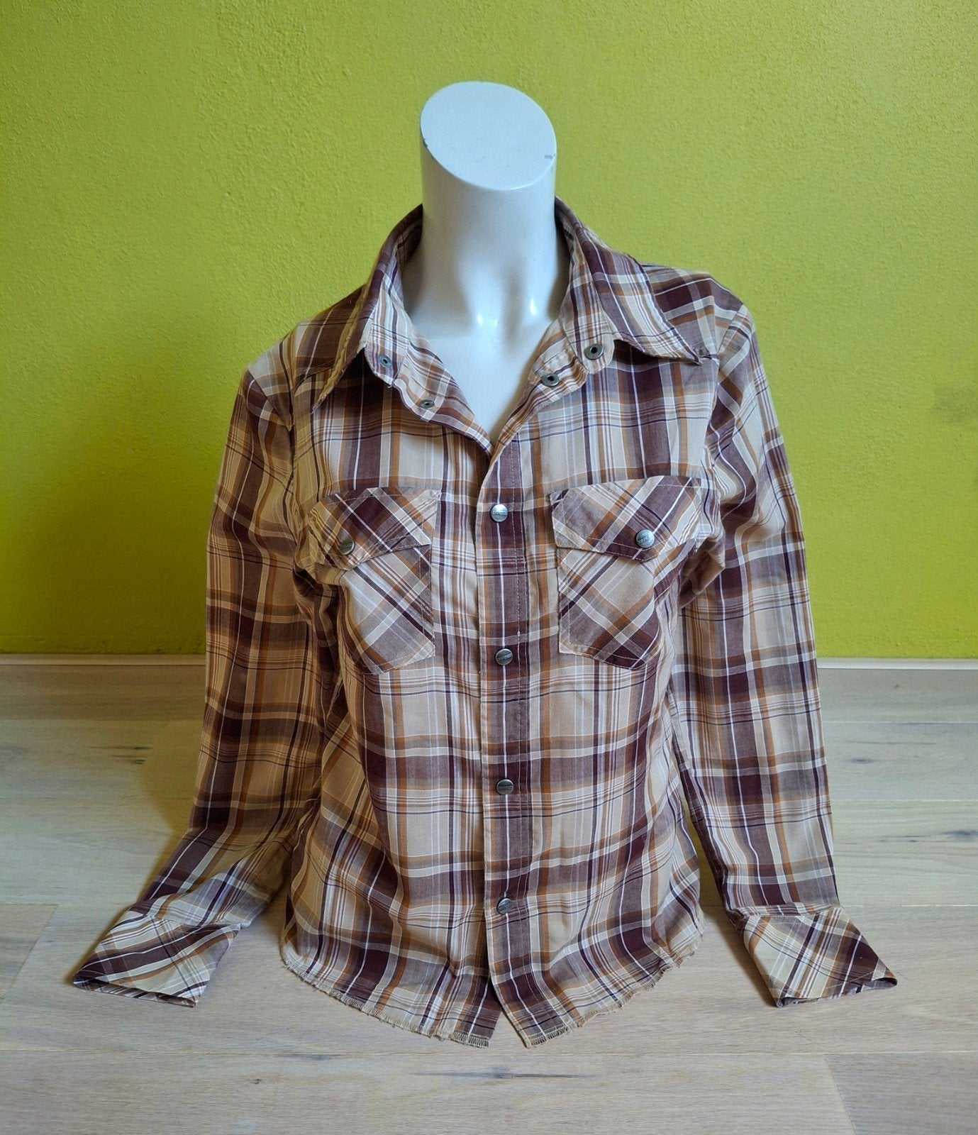 H&M leuke blouse. Mt 38, Verzenden, Zo goed als nieuw, Maat 38/40 (M), Bruin