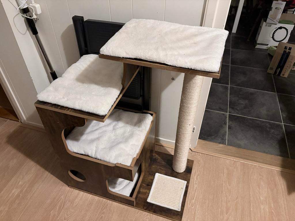 Houten katten krabpaal - gratis op te halen, Ophalen, Gebruikt, Krabpaal