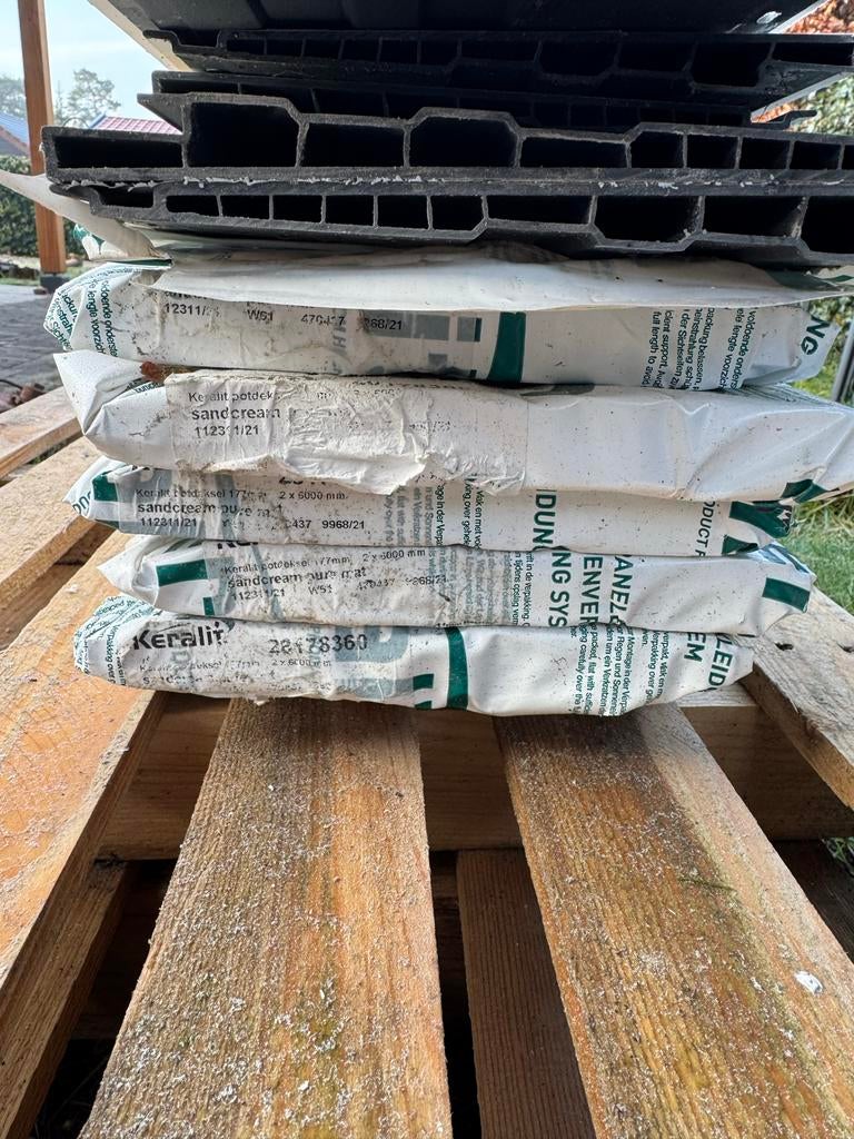 Keralit potdeksel 177 planken - Nieuw, diverse kleuren, Doe-het-zelf en Verbouw, Hout en Planken, Ophalen, Minder dan 25 mm, Nieuw