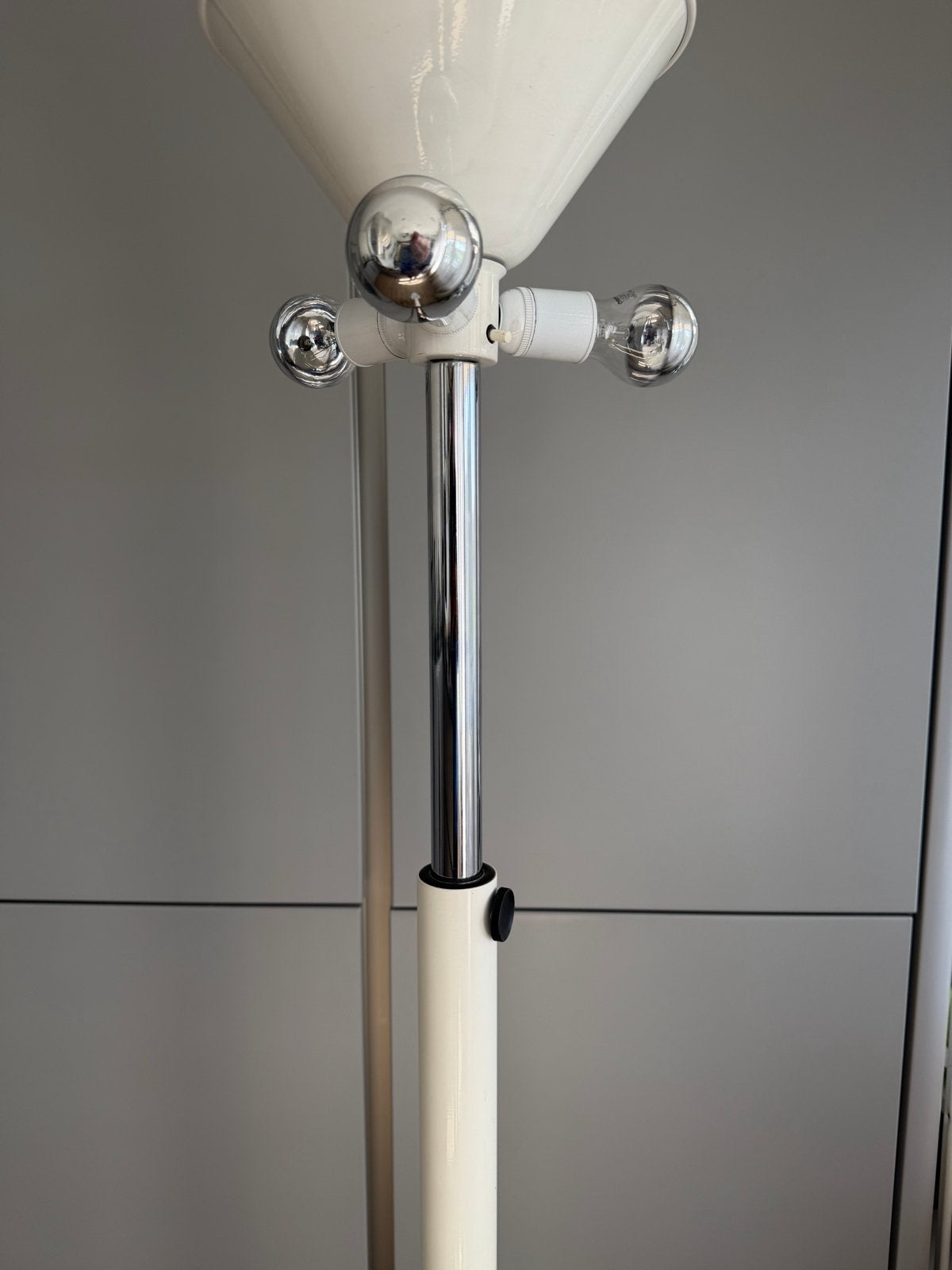 Dijkstra Vintage Vloerlamp - 4 Lampen, Hoogte Verstelbaar, Ophalen, Gebruikt, 100 tot 150 cm, E27 (groot)