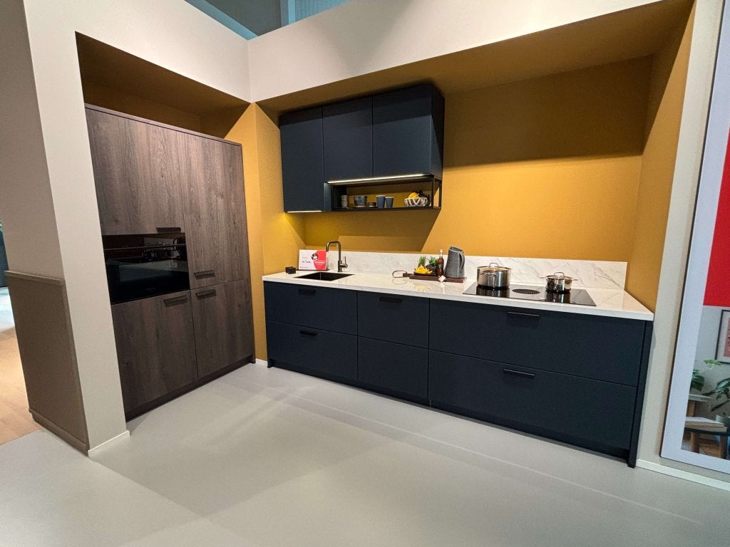 Showroomkeuken Superkeukens, Niet ingevuld, Blauw, Niet ingevuld, Dubbelwandige keuken