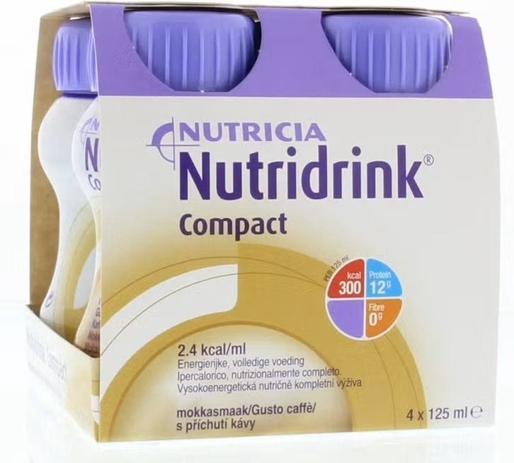 Nutridrink Compact Protein Mocca 31 flesjes 125 Ml, Ophalen of Verzenden