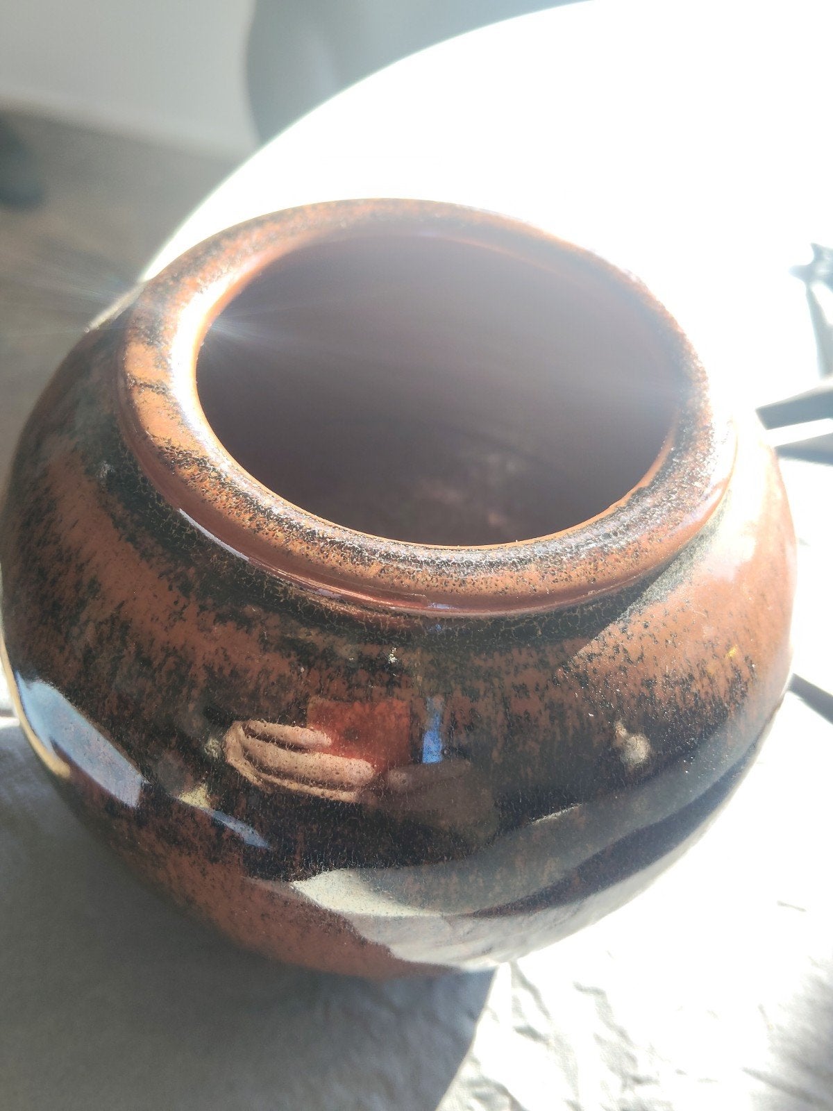 Vintage Studio Pottery Pot – Brian Persha (1988, Ophalen of Verzenden