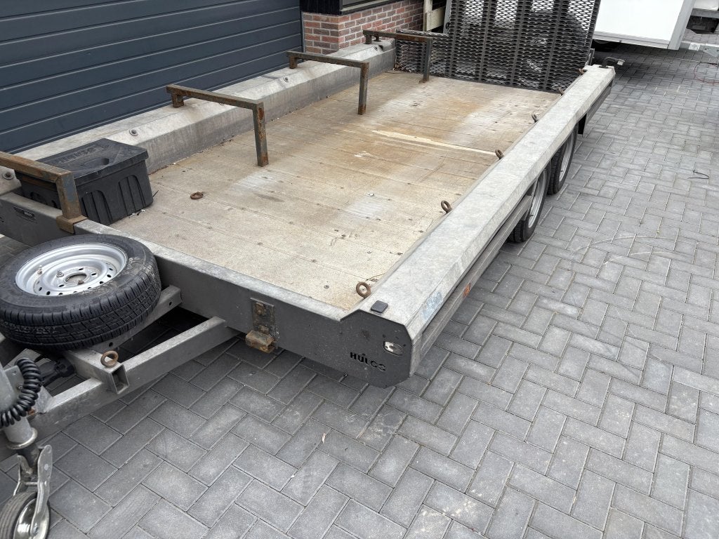 Hulco Machinetransporter oprijwagen aanhanger aanhangwagen, Auto diversen, Aanhangers en Bagagewagens, Gebruikt