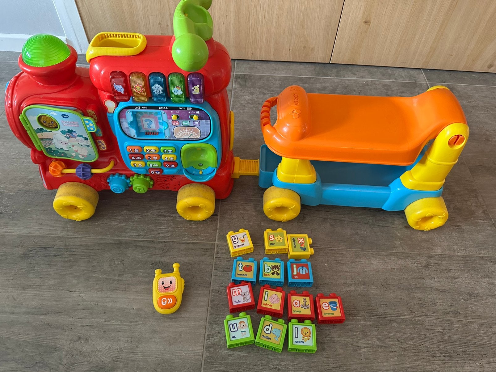 Vtech Rijd-looptrein, Kinderen en Baby's, Speelgoed | Vtech, Ophalen of Verzenden, Gebruikt, 6 maanden tot 2 jaar