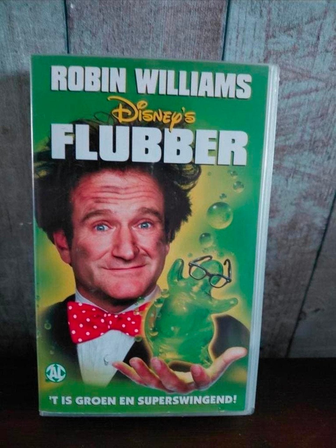 Disney Flubber videoband. Nederlands. Robin Williams, Gebruikt, Alle leeftijden, Kinderprogramma of -film, VHS