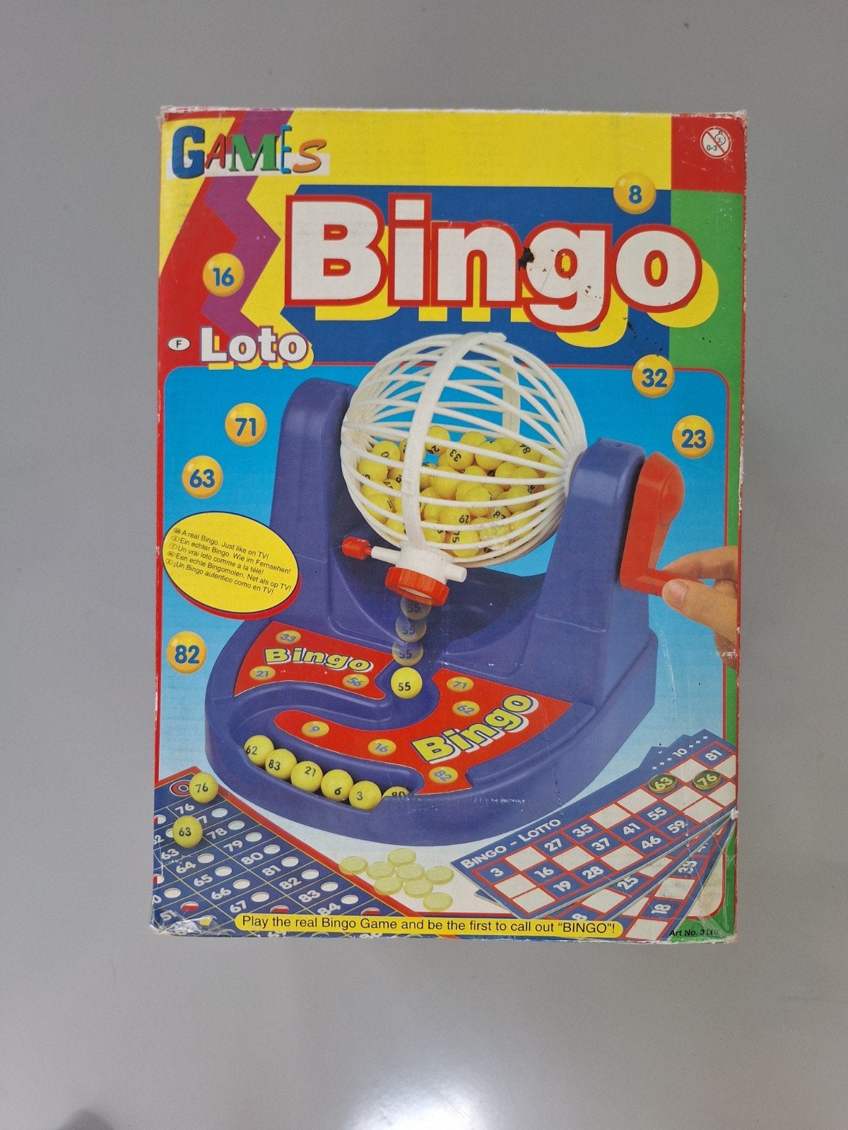 Bingo spel 90 ballen met molen, Vijf spelers of meer, Ophalen of Verzenden, Gebruikt, Just Games