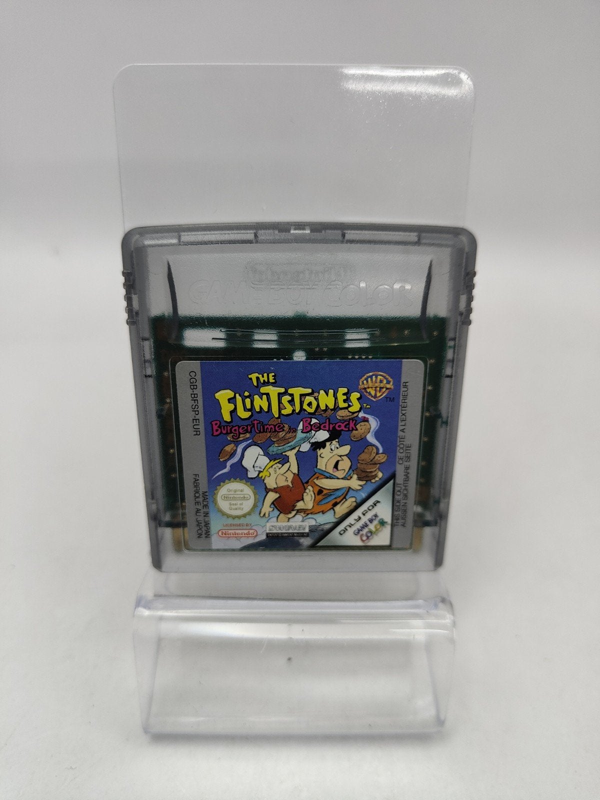 The Flintstones: Burgertime in Bedrock Gameboy Color, Nintendo, Puzzel en Educatief, Gebruikt, 1 speler
