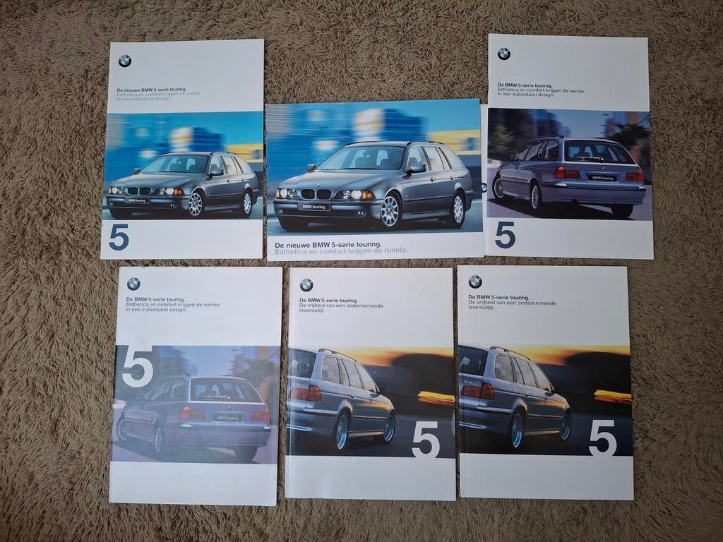 Lot autofolders BMW 5 serie touring (E39), Verzenden, Zo goed als nieuw, BMW